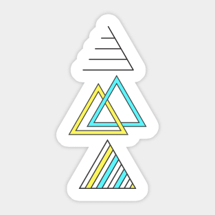 Triangle shapes! Sticker